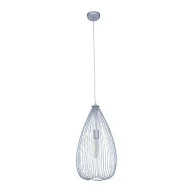 Lavis Teardrop Silver Pendant Light