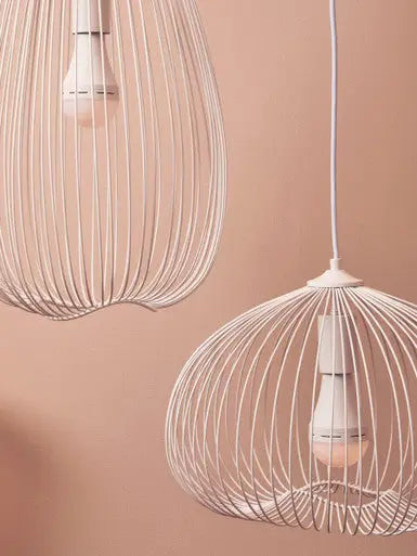 Lavis Teardrop White Pendant Light
