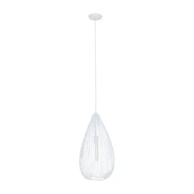 Lavis Teardrop White Pendant Light