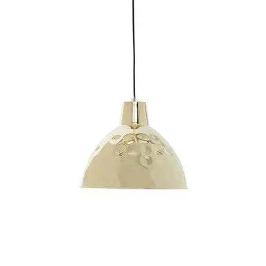 Leni Gold Finish Hammered Pendant Light 35cm