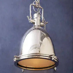 Lexington Large Chrome Plain Pendant Light