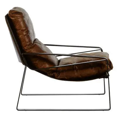 Light Brown Leather Lounge Chair | Hoxton