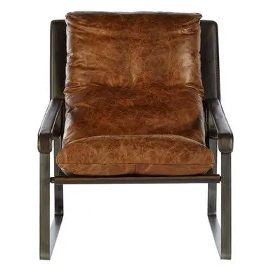 Light Brown Leather Lounge Chair | Hoxton