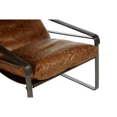 Light Brown Leather Lounge Chair | Hoxton