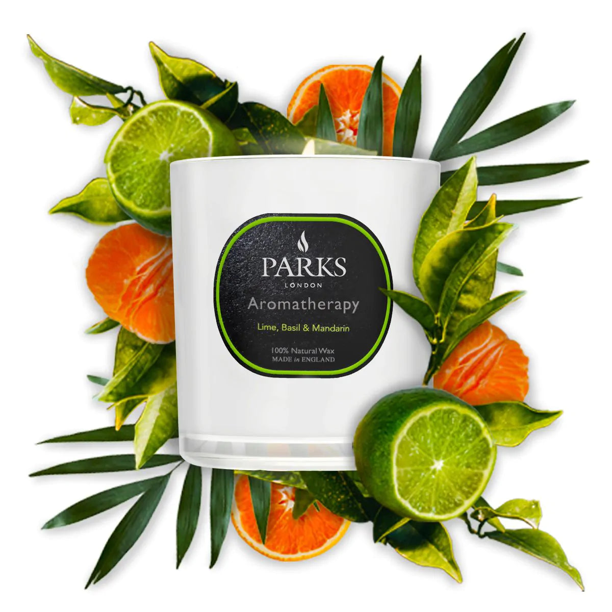 LIME BASIL & MANDARIN CANDLE 220G - Candles