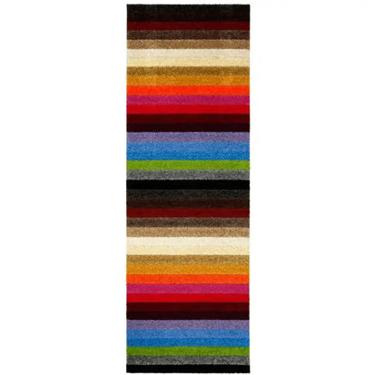 Linea Rainbow Striped Washable Rugs & Runners