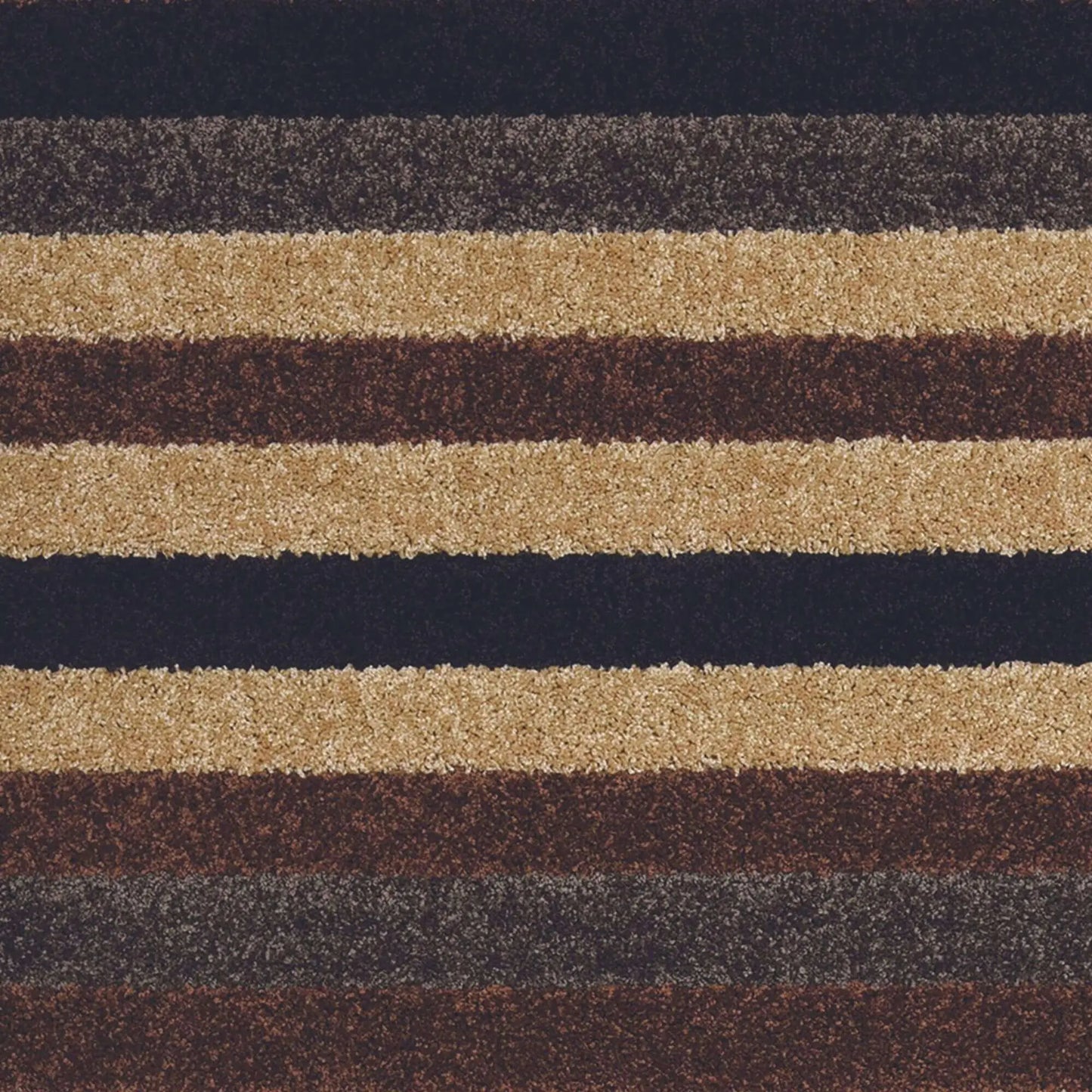Linea Striped Caramel Washable Rug
