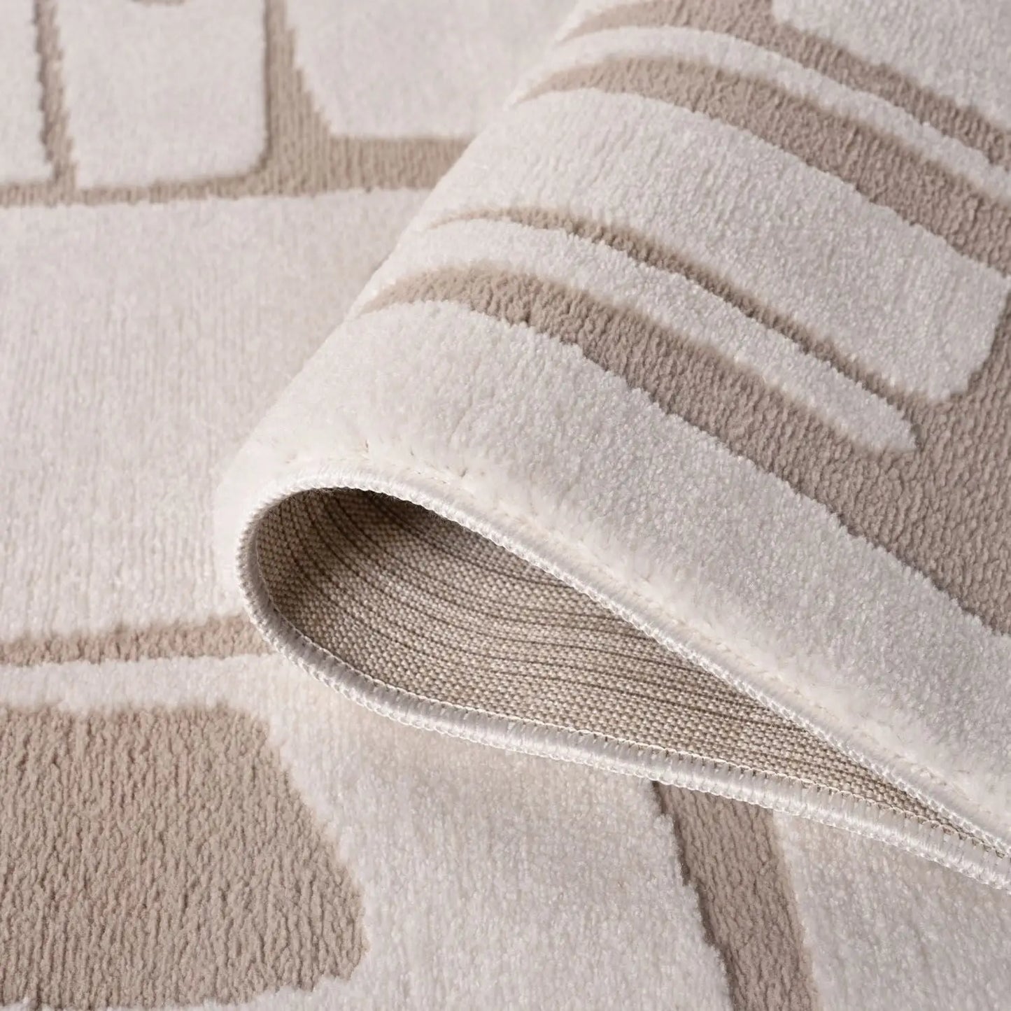Loft Abstract Beige Rug
