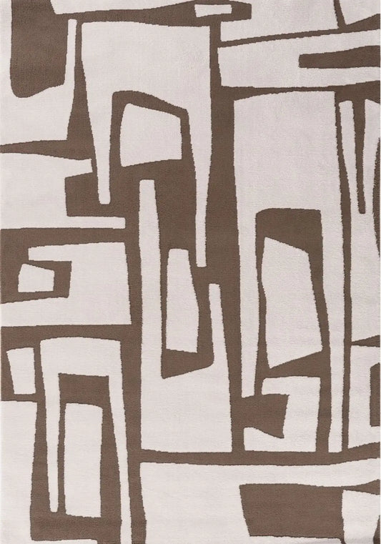 Loft Abstract Brown Rug