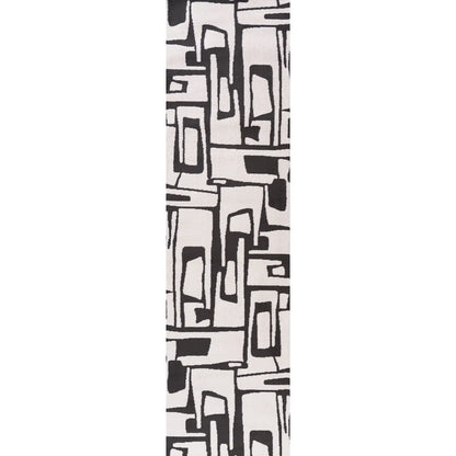 Loft Abstract Dark Grey Rug