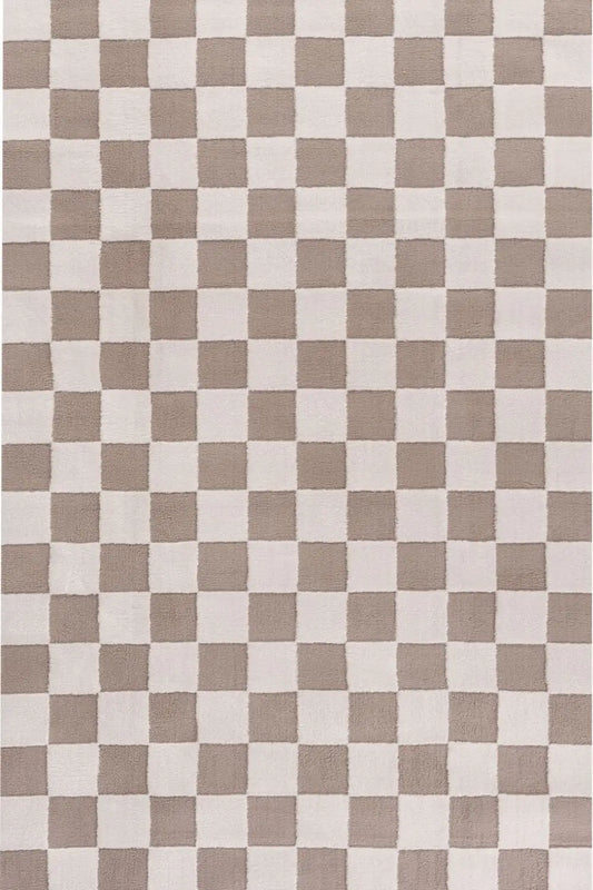 Loft Checkerboard Beige Rug