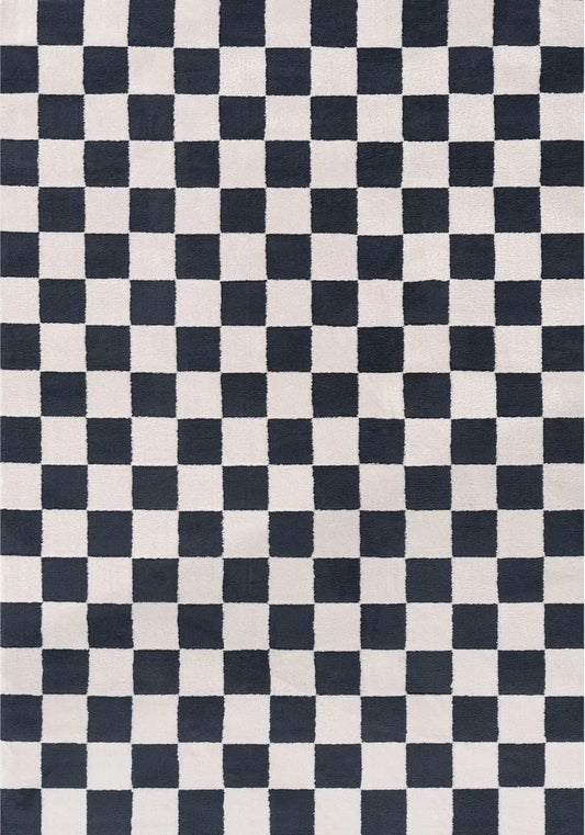 Loft Checkerboard Blue Rug