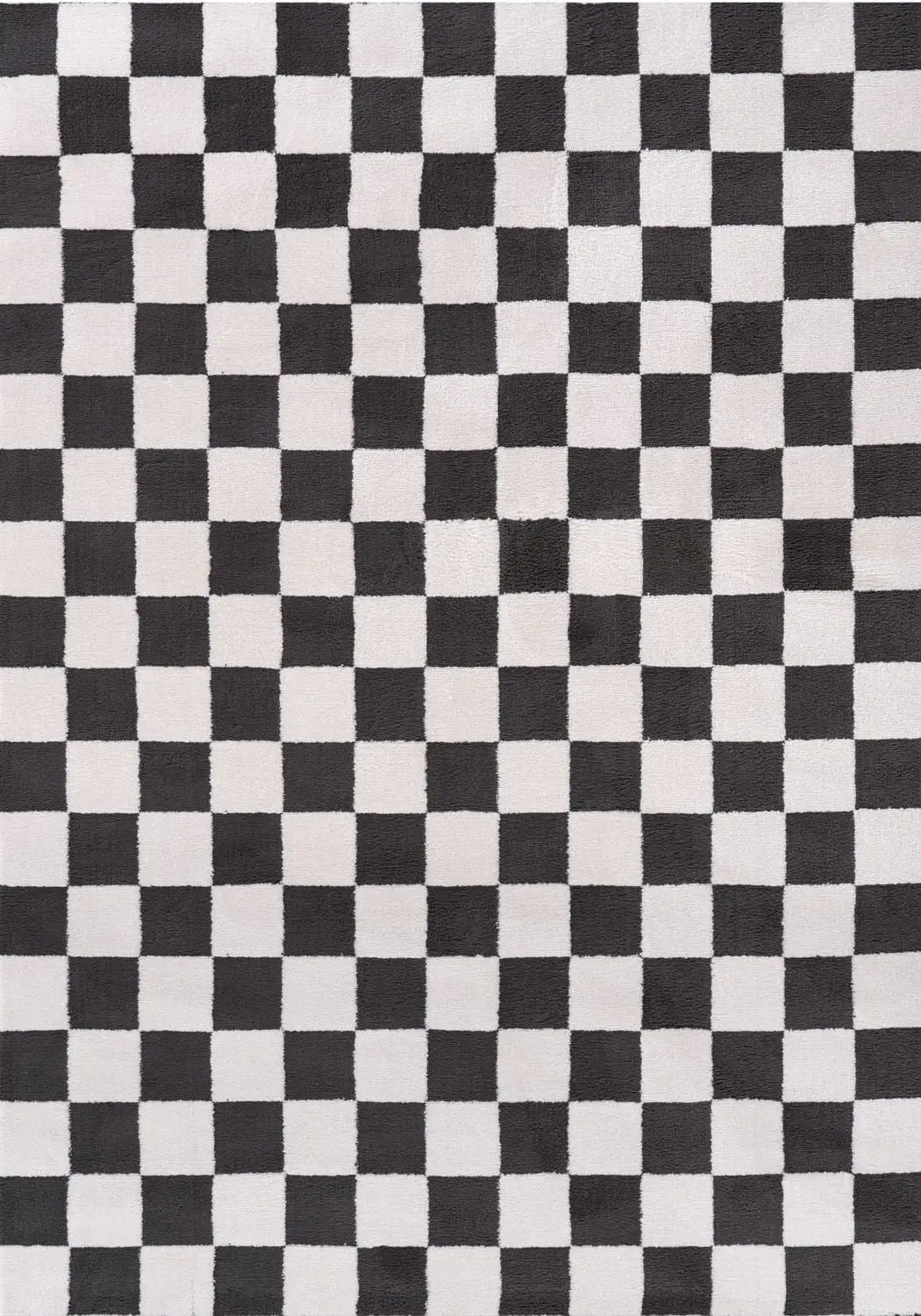 Loft Checkerboard Dark Grey Rug