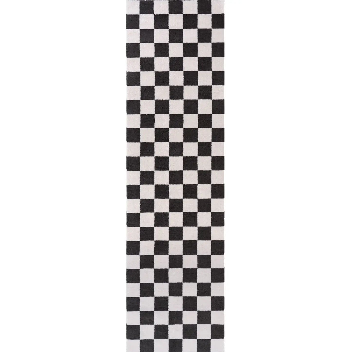 Loft Checkerboard Dark Grey Rug