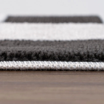 Loft Checkerboard Dark Grey Rug