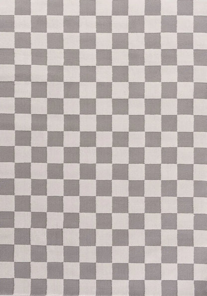 Loft Checkerboard Grey Rug