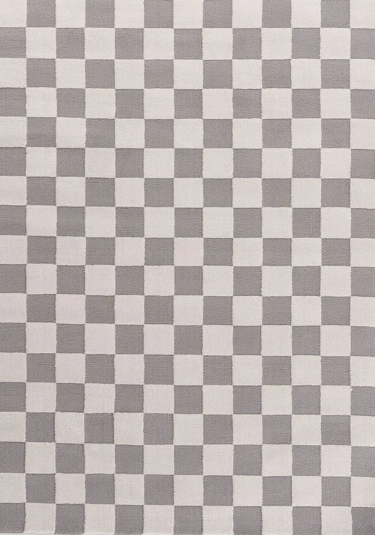 Loft Checkerboard Grey Rug