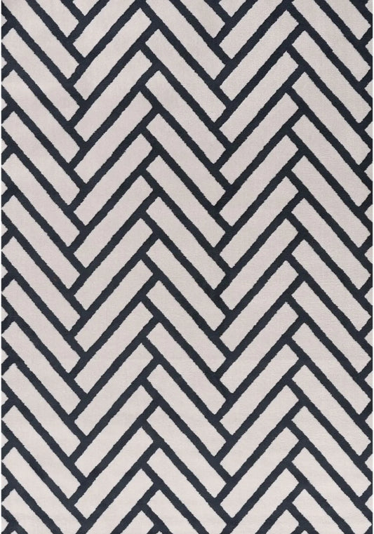 Loft Chevron Blue Rug