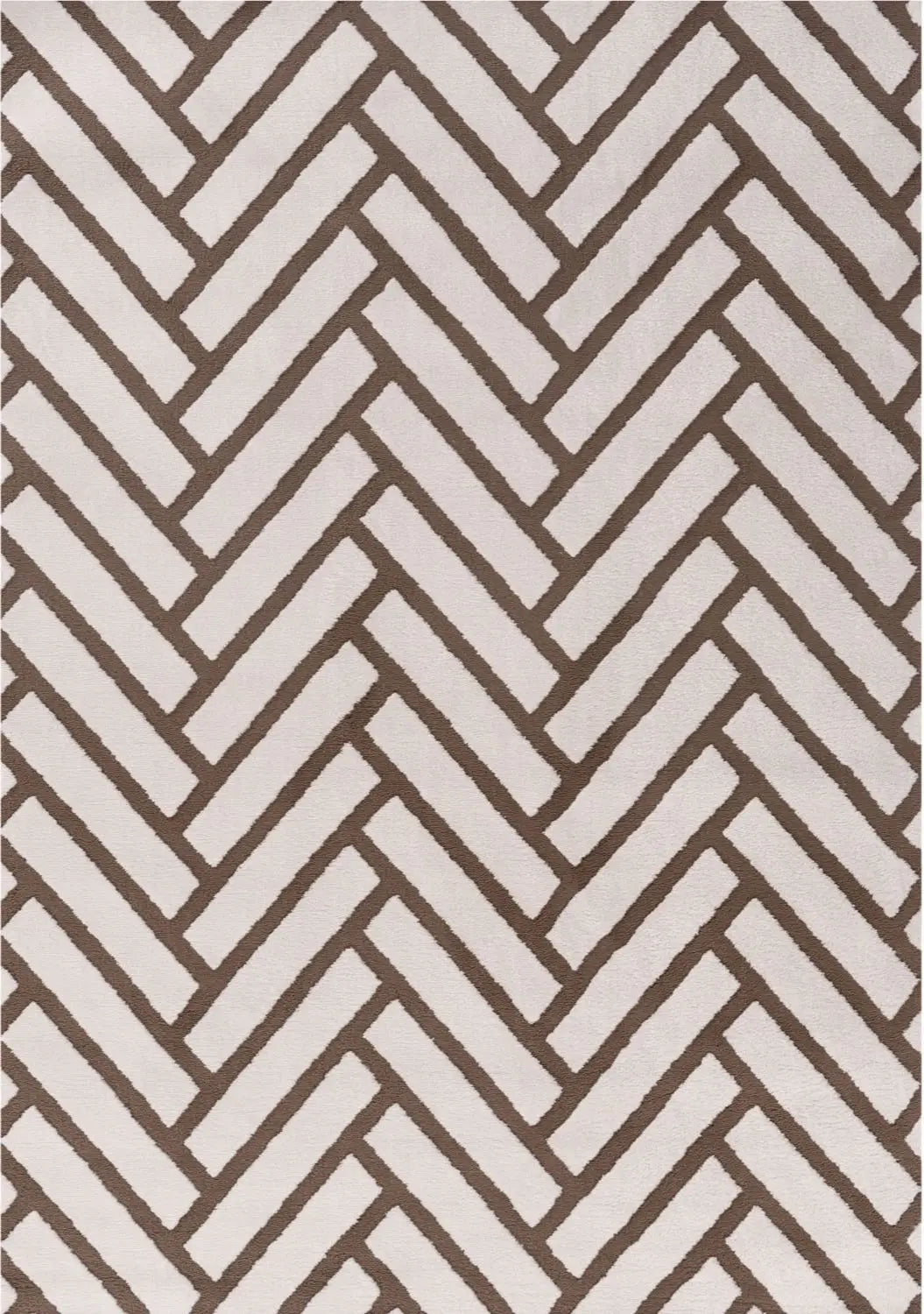 Loft Chevron Brown Rug