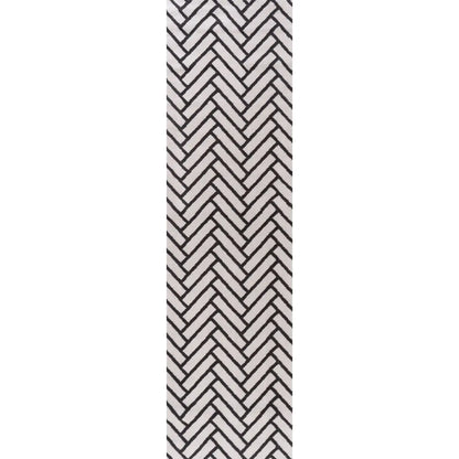 Loft Chevron Dark Grey Rug