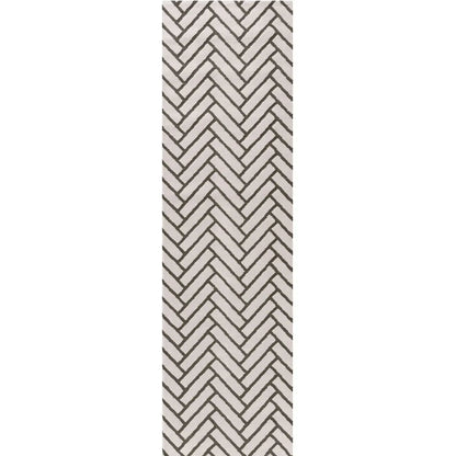 Loft Chevron Green Rug