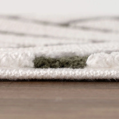 Loft Chevron Green Rug