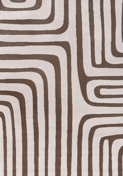 Loft Geometric Brown Rug