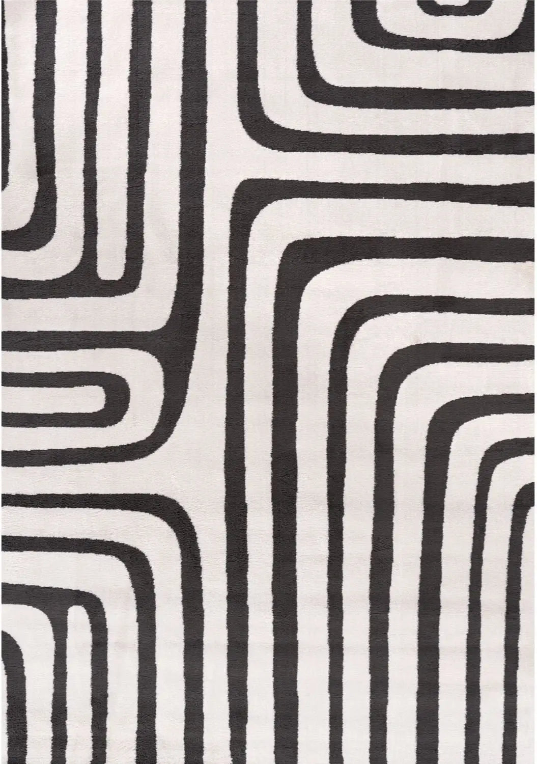 Loft Geometric Dark Grey Rug