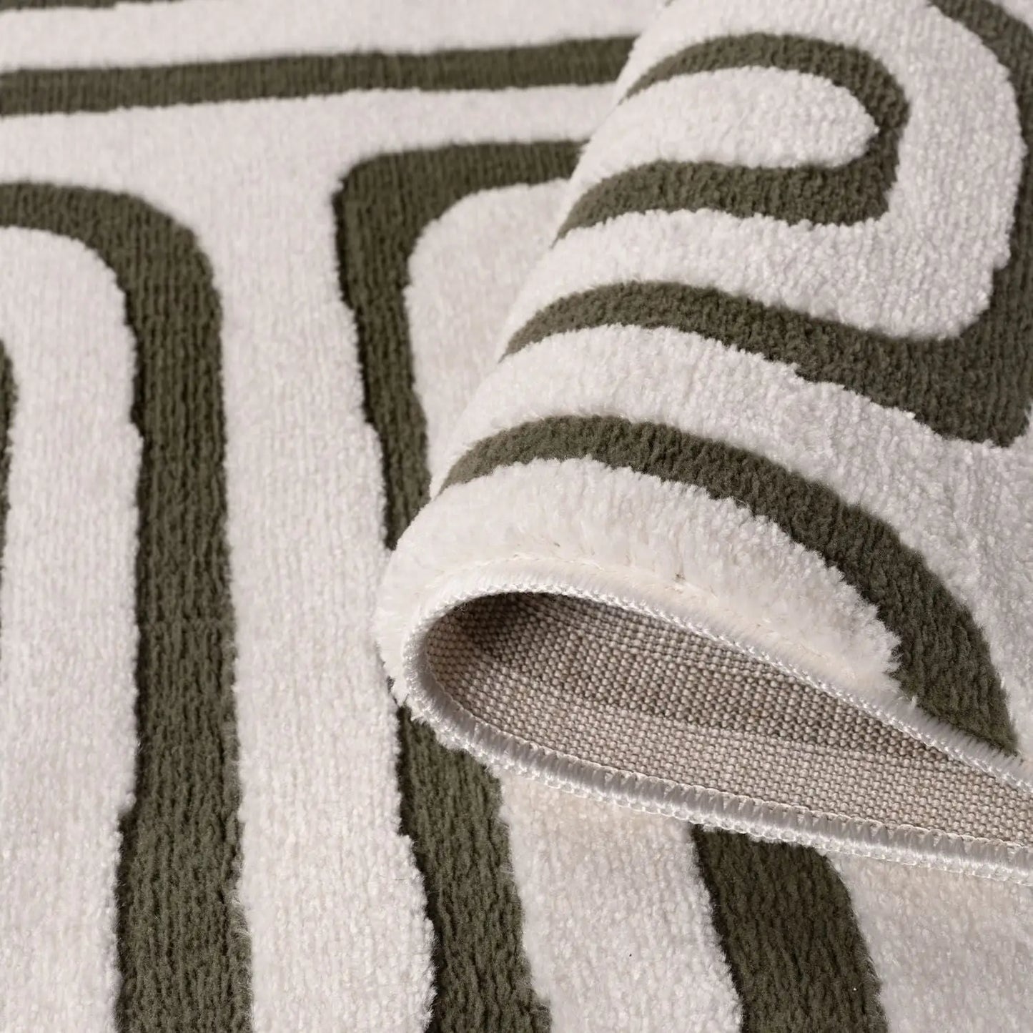 Loft Geometric Green Rug