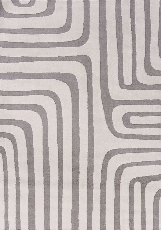 Loft Geometric Grey Rug