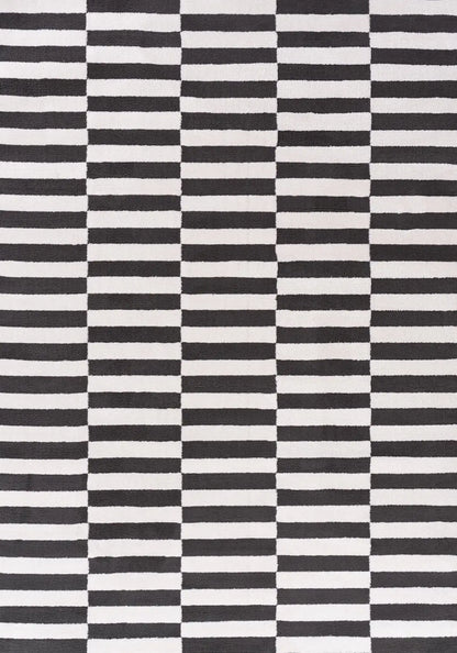 Loft Striped Dark Grey Rug