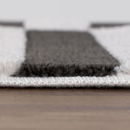 Loft Striped Dark Grey Rug