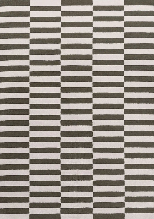 Loft Striped Green Rug