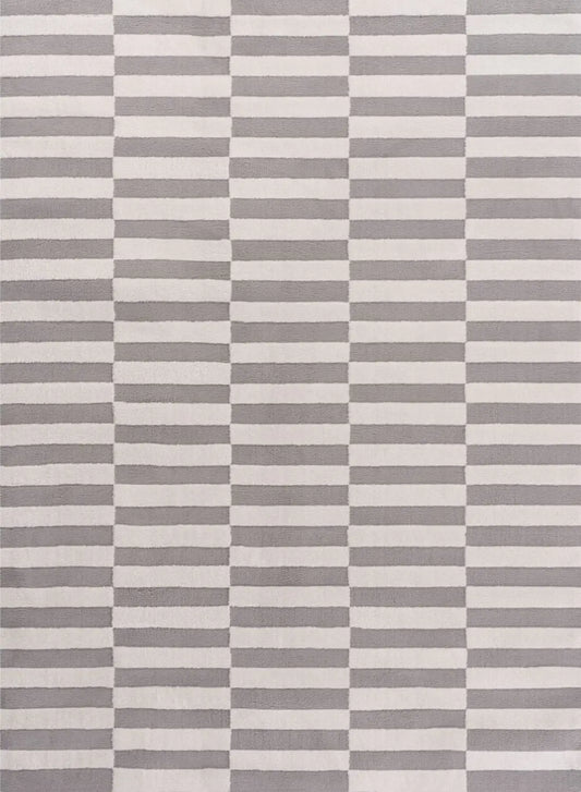 Loft Striped Grey Rug