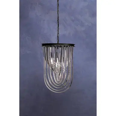 Long Glass Swirl Chandelier | Kensington Townhouse