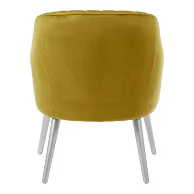 Louxor Mustard Fabric Armchair