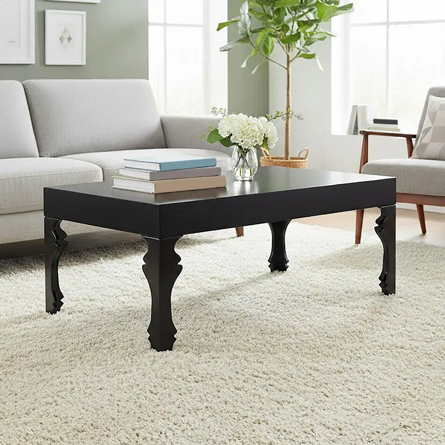 Luis Black High Gloss Finish Coffee Table