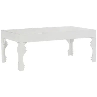 Luis White High Gloss Finish Coffee Table
