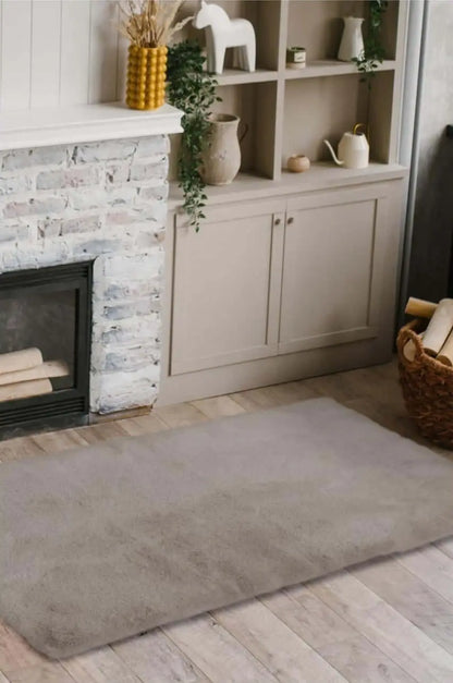 Luxury Natural Faux Fur Rug