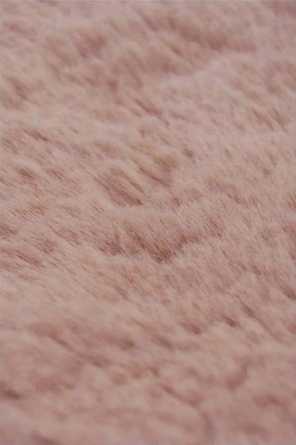 Luxury Pink Faux Fur Rug