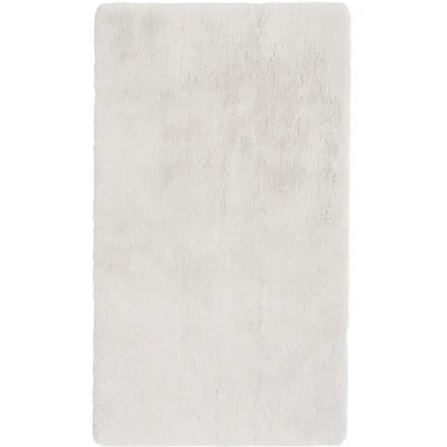 Luxury White Faux Fur Rug