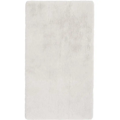 Luxury White Faux Fur Rug