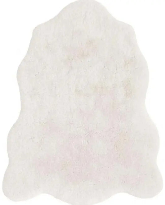Luxury White Faux Fur Rug
