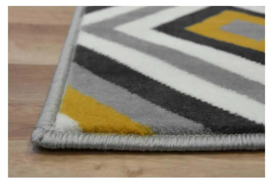 Maestro Geometric Yellow Rug | 3658 GB12