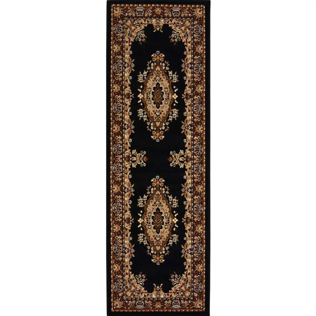 Maestro Traditional Black Rug | 4470 B11