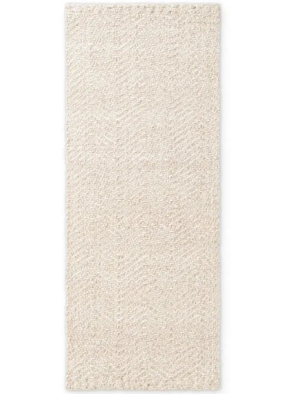 Majoli Natural White Herringbone Wool & Jute Rug
