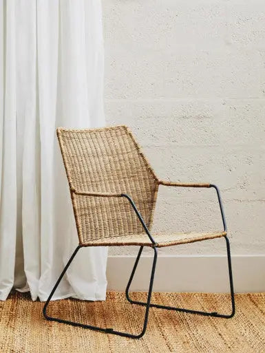 Manado Angled Design Natural Rattan Chair