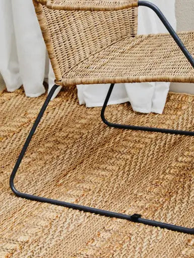 Manado Angled Design Natural Rattan Chair