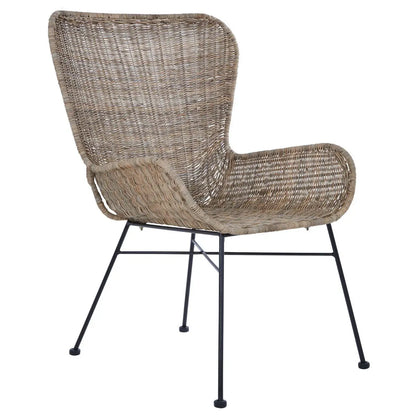Manado Curved Design Natural Rattan Chair