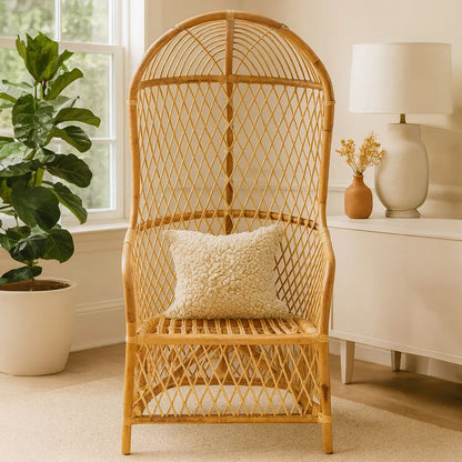 Manado Natural Rattan High Back Chair